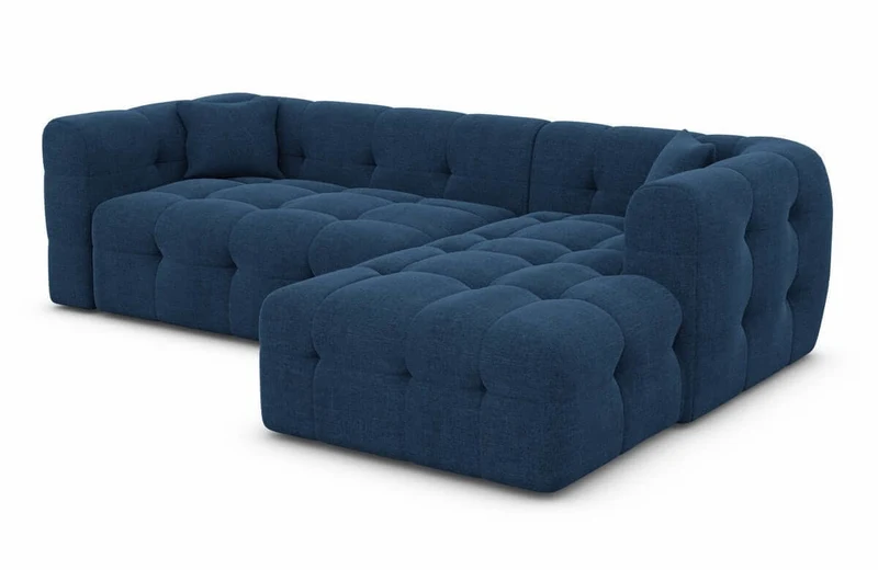 Couch Sevilla L-Form in Stoff