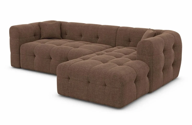Couch Sevilla L-Form in Stoff