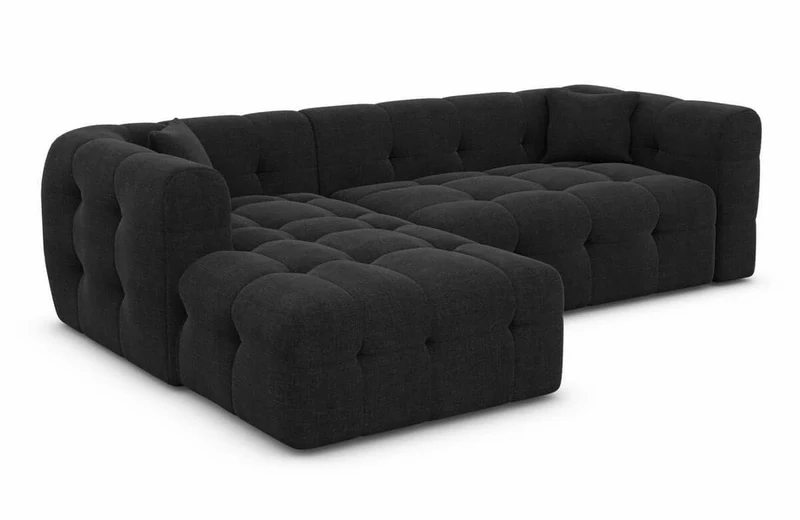 Couch Sevilla L-Form in Stoff