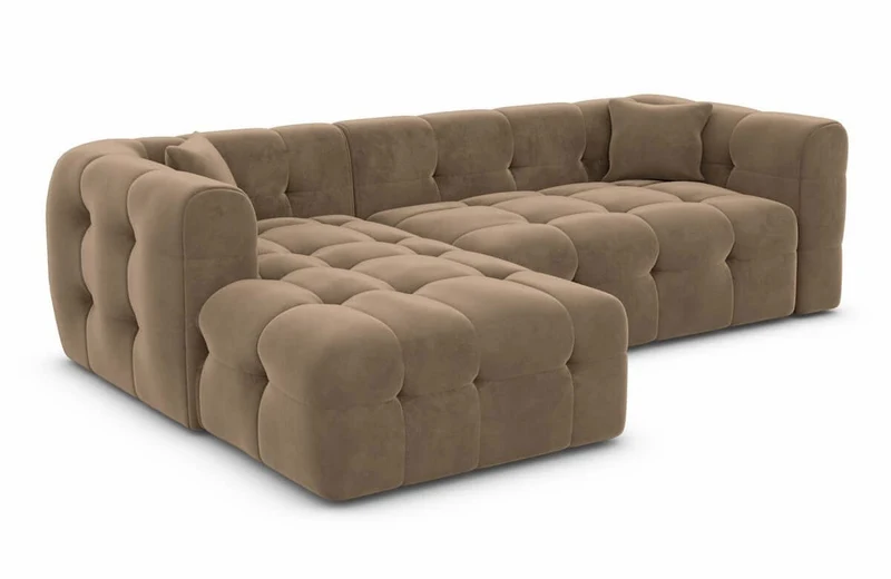 Couch Sevilla L-Form in Stoff