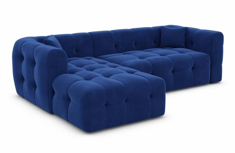 Couch Sevilla L-Form in Stoff