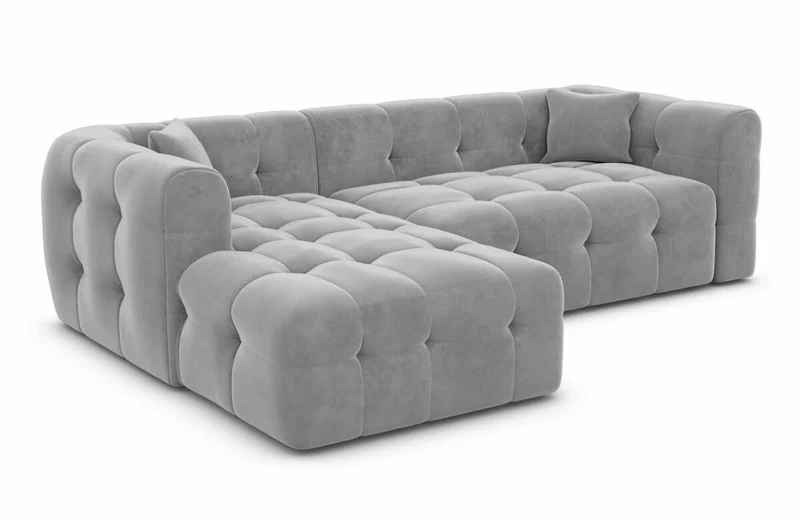 Couch Sevilla L-Form in Stoff