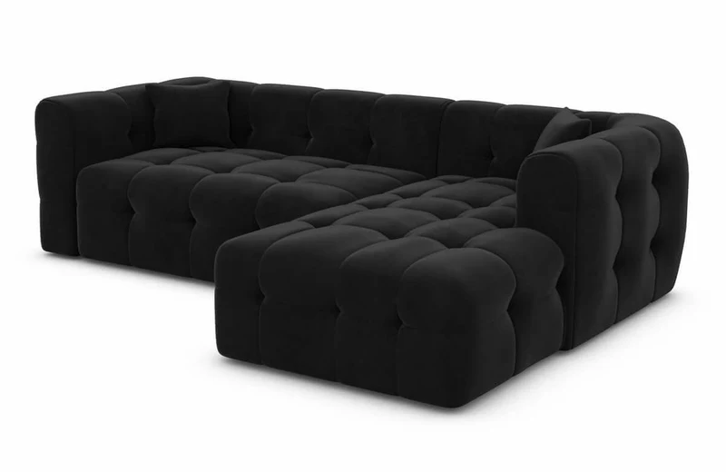 Couch Sevilla L-Form in Stoff
