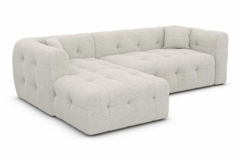 Couch Sevilla L-Form in Stoff