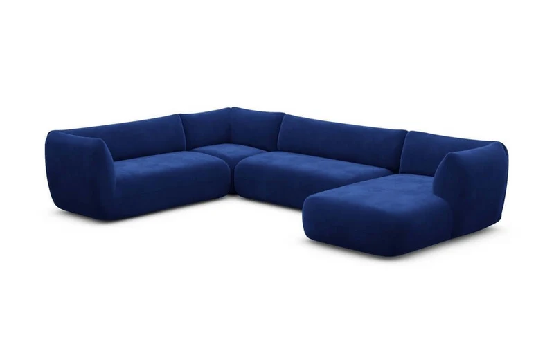 XXL Wohnlandschaft Madrid U-Form aus Stoff