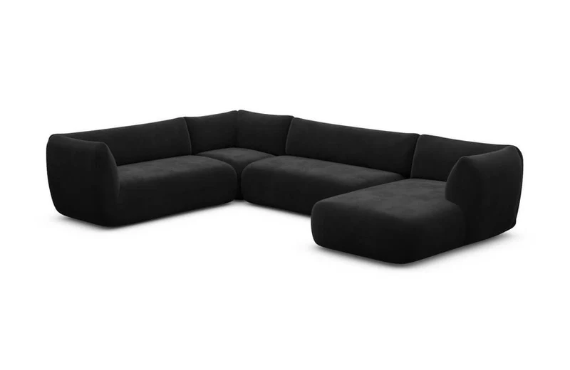 XXL Wohnlandschaft Madrid U-Form aus Stoff