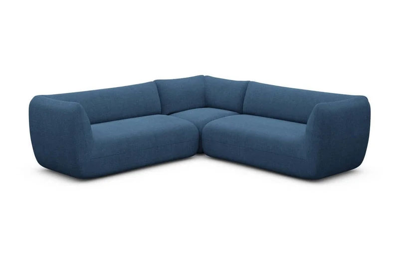 Couch Madrid L-Form in Stoff