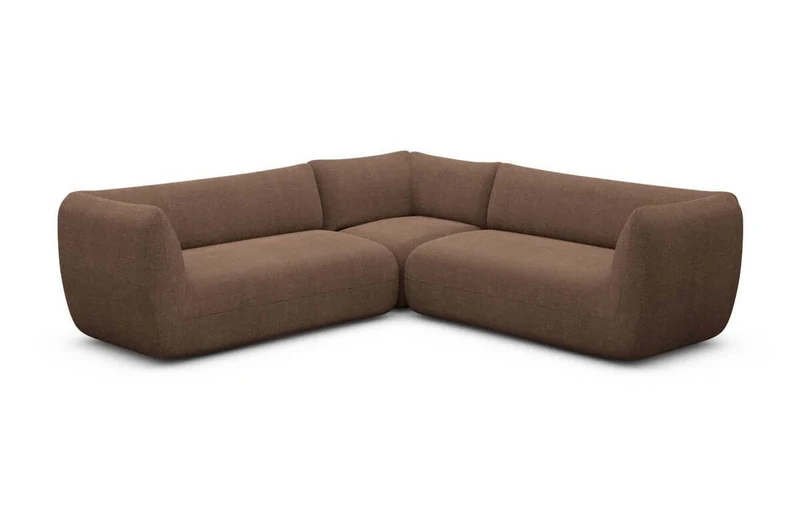 Couch Madrid L-Form in Stoff