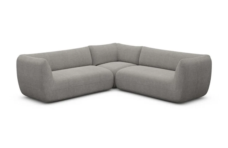 Couch Madrid L-Form in Stoff