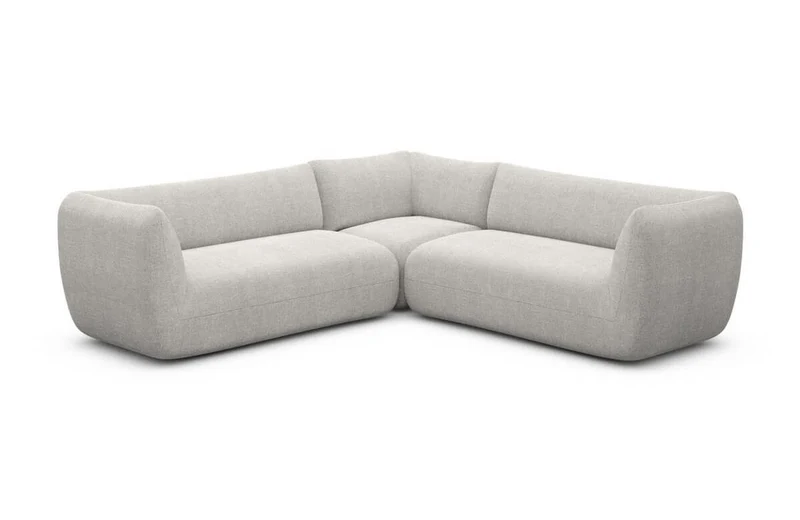 Couch Madrid L-Form in Stoff