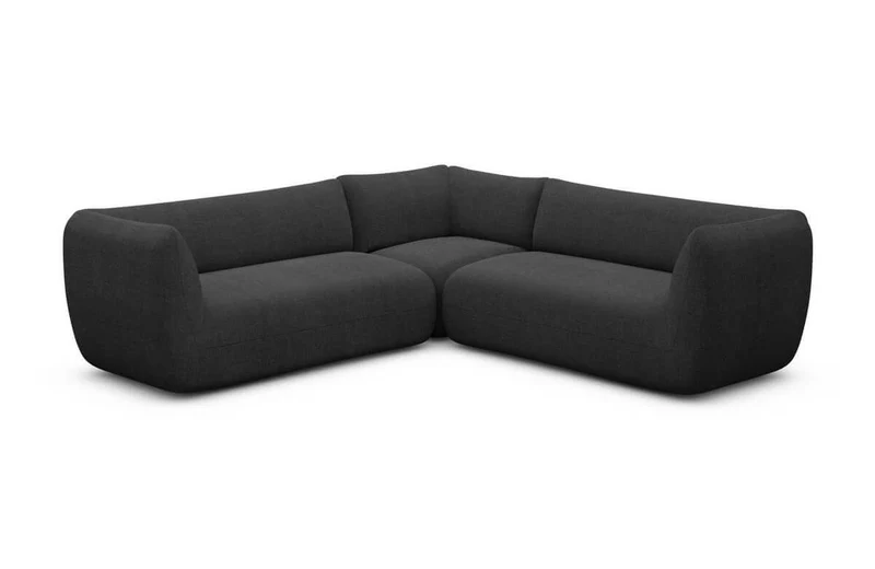 Couch Madrid L-Form in Stoff