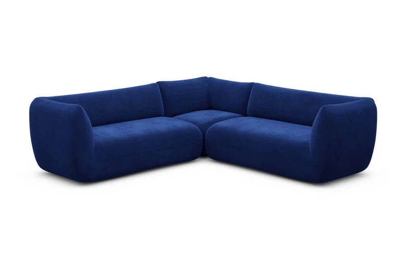 Couch Madrid L-Form in Stoff