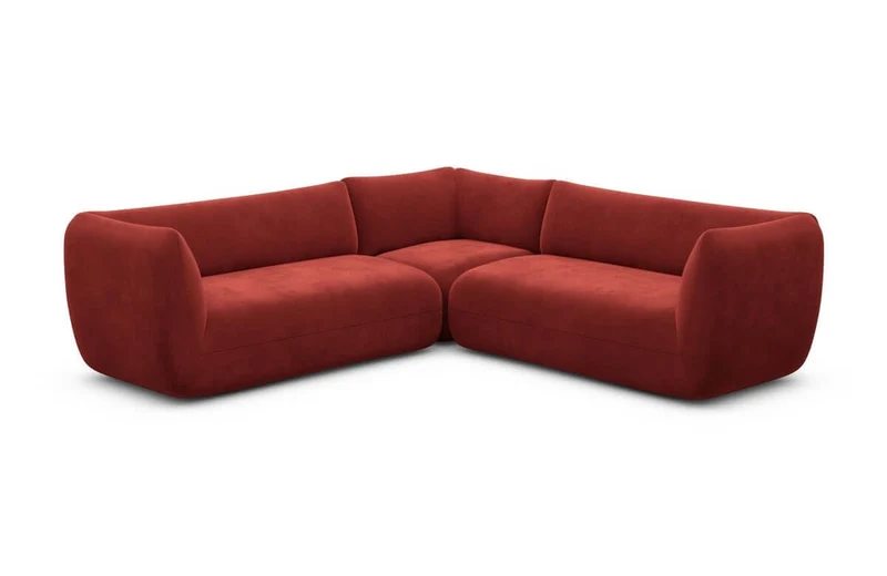 Couch Madrid L-Form in Stoff