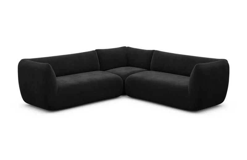 Couch Madrid L-Form in Stoff