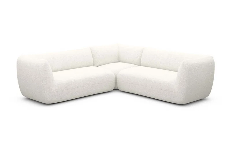 Couch Madrid L-Form in Stoff