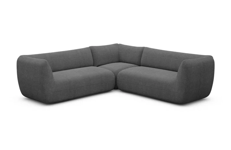 Couch Madrid L-Form in Stoff