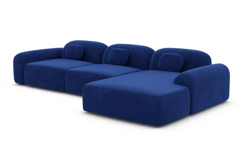 Ecksofa Barcelona L-Form aus Stoff Kurz
