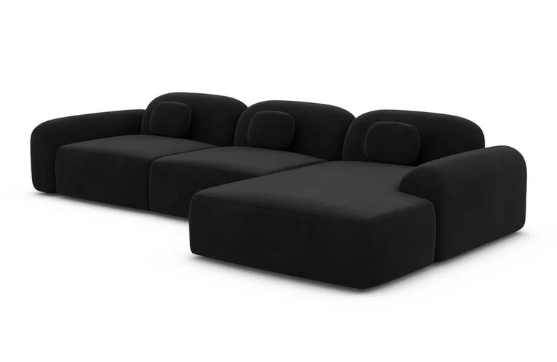 Ecksofa Barcelona L-Form aus Stoff Kurz