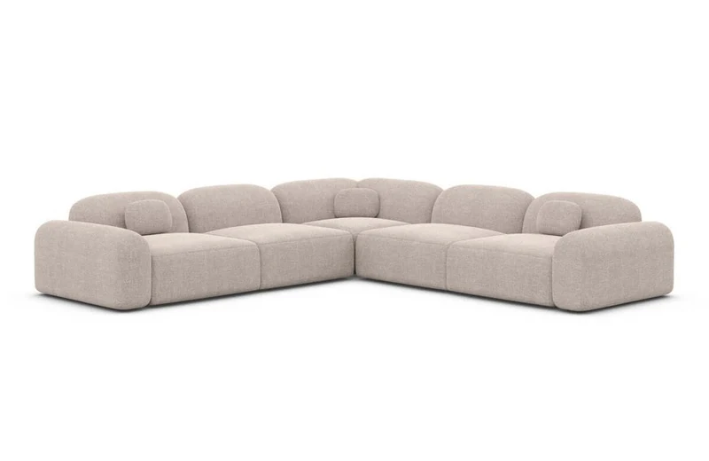 Ecksofa Barcelona L-Form aus Stoff
