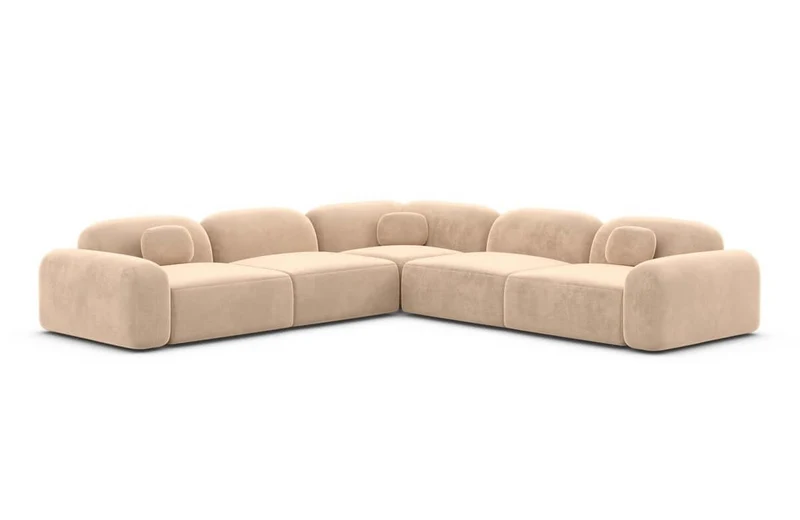 Ecksofa Barcelona L-Form aus Stoff