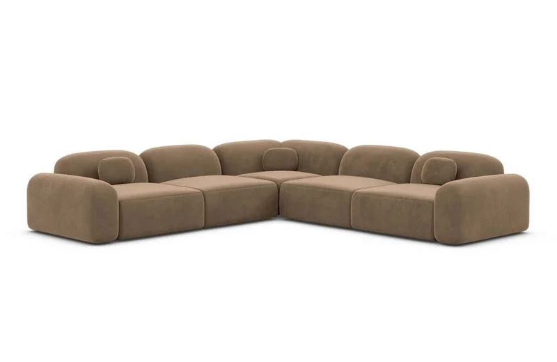 Ecksofa Barcelona L-Form aus Stoff