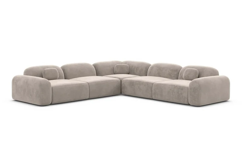 Ecksofa Barcelona L-Form aus Stoff