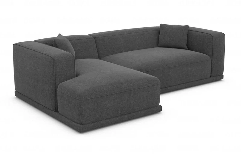 Couch Merida L-Form in Stoff