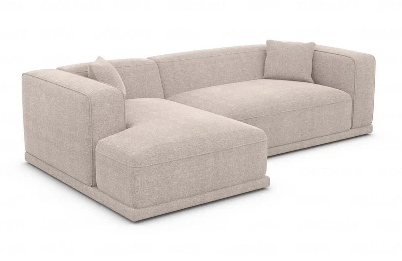 Couch Merida L-Form in Stoff