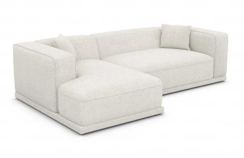 Couch Merida L-Form in Stoff