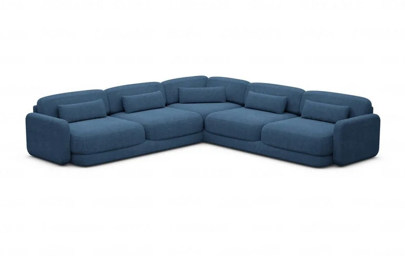 Ecksofa Valencia L-Form aus Stoff