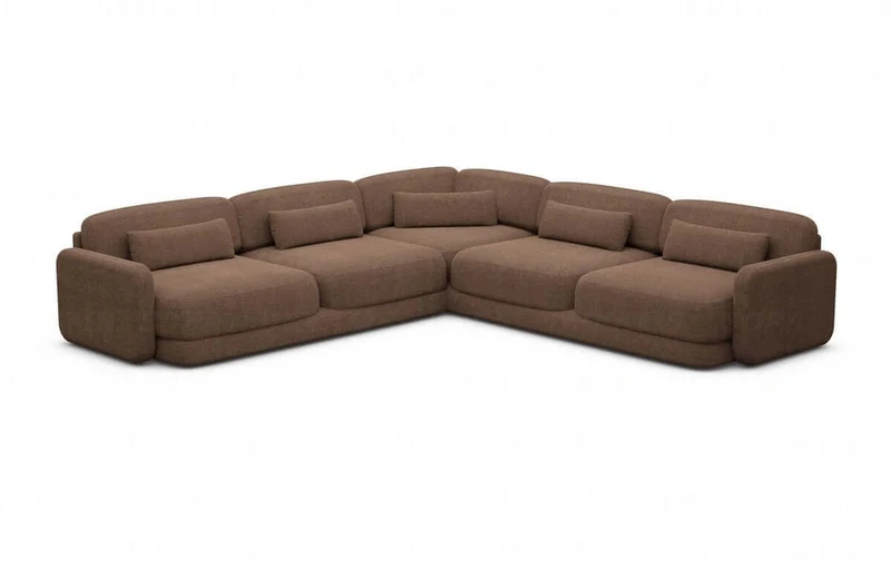 Ecksofa Valencia L-Form aus Stoff