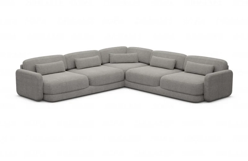 Ecksofa Valencia L-Form aus Stoff