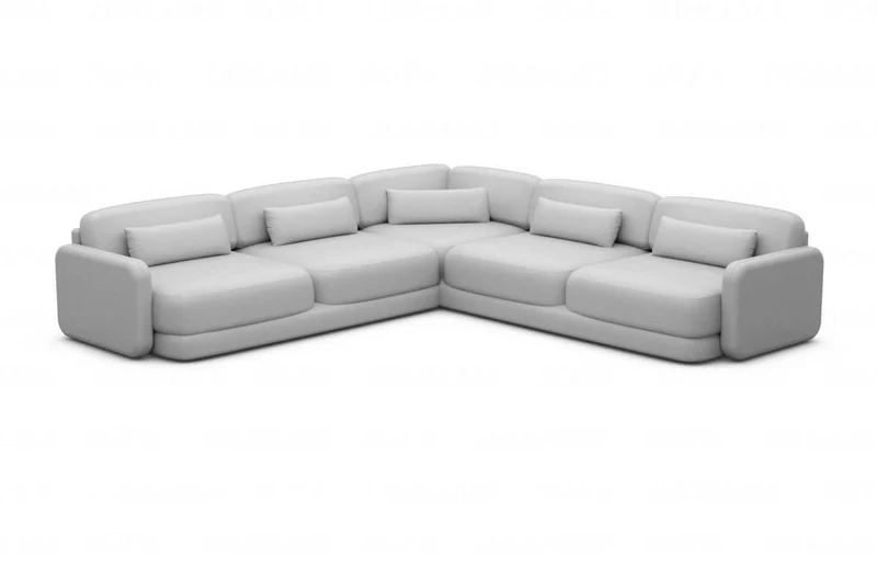 Ecksofa Valencia L-Form aus Stoff