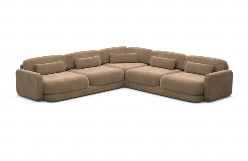 Ecksofa Valencia L-Form aus Stoff