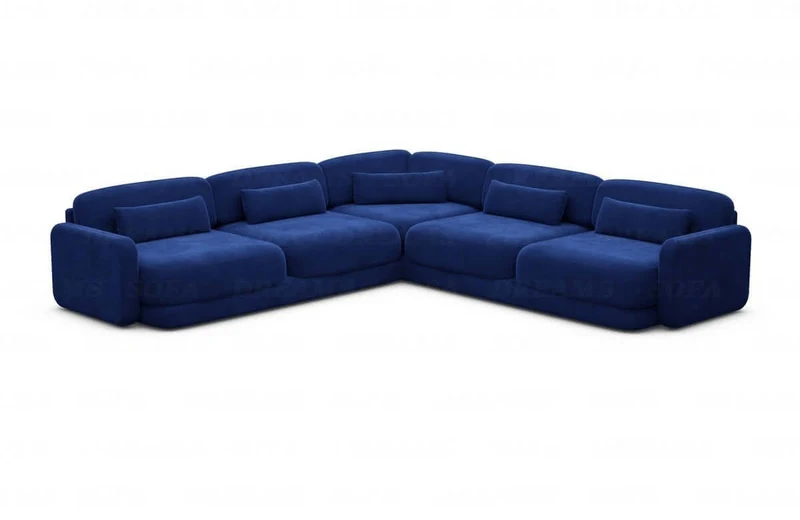 Ecksofa Valencia L-Form aus Stoff