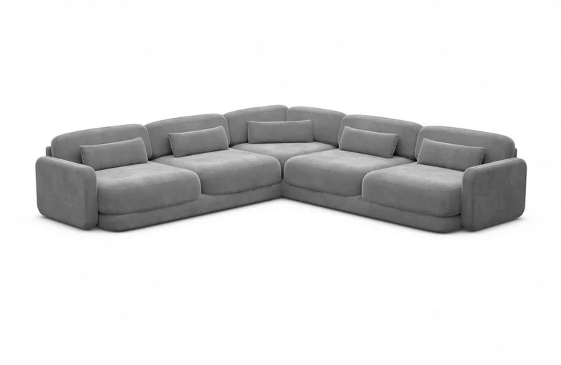Ecksofa Valencia L-Form aus Stoff