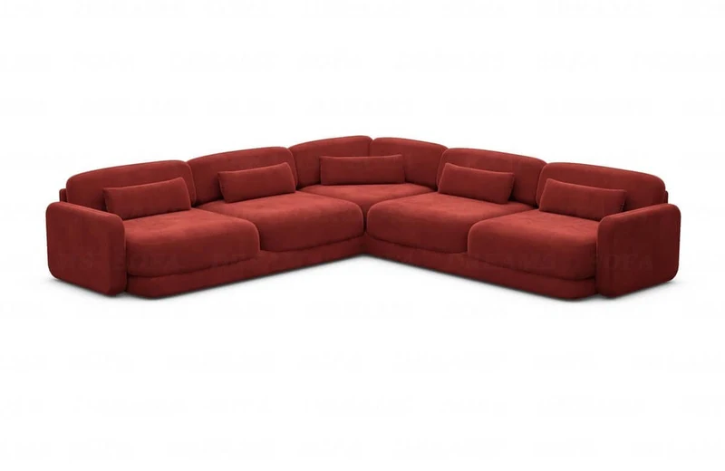 Ecksofa Valencia L-Form aus Stoff