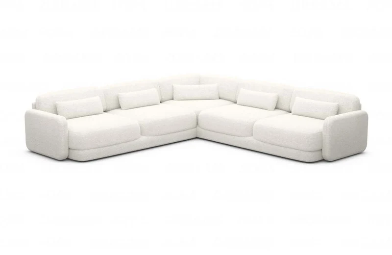 Ecksofa Valencia L-Form aus Stoff