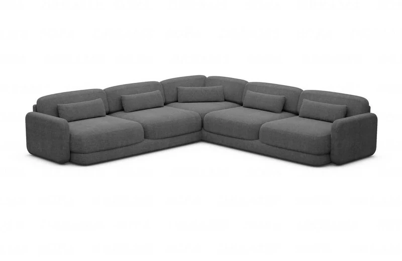 Ecksofa Valencia L-Form aus Stoff