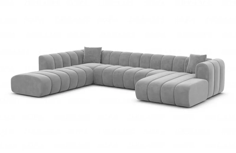 XXL Wohnlandschaft Almagro U-Form aus Stoff