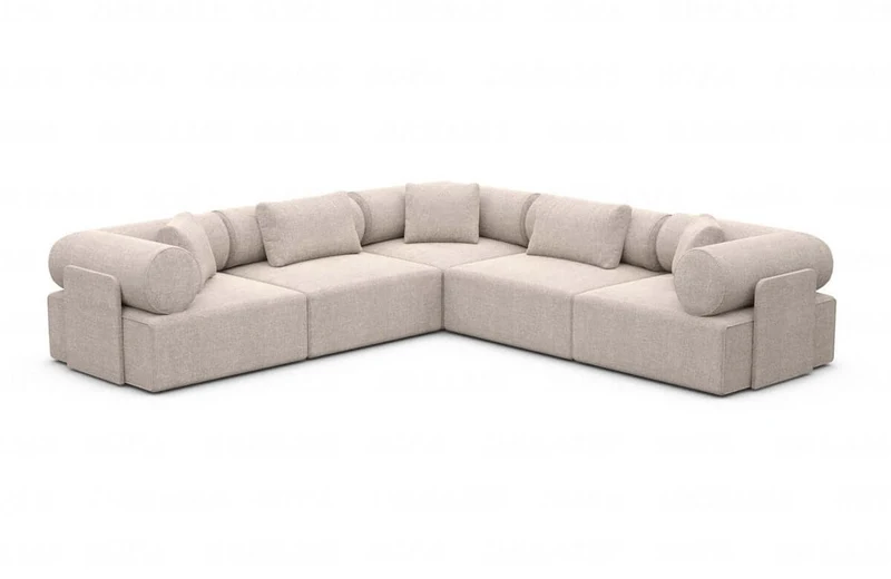 Ecksofa Laguardia L-Form aus Stoff