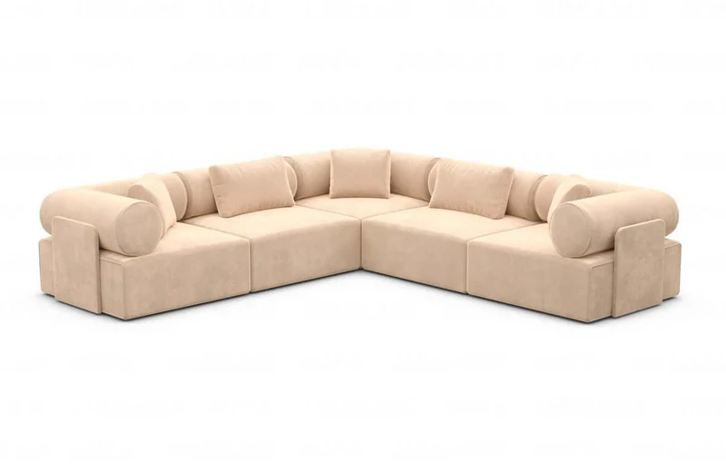 Ecksofa Laguardia L-Form aus Stoff