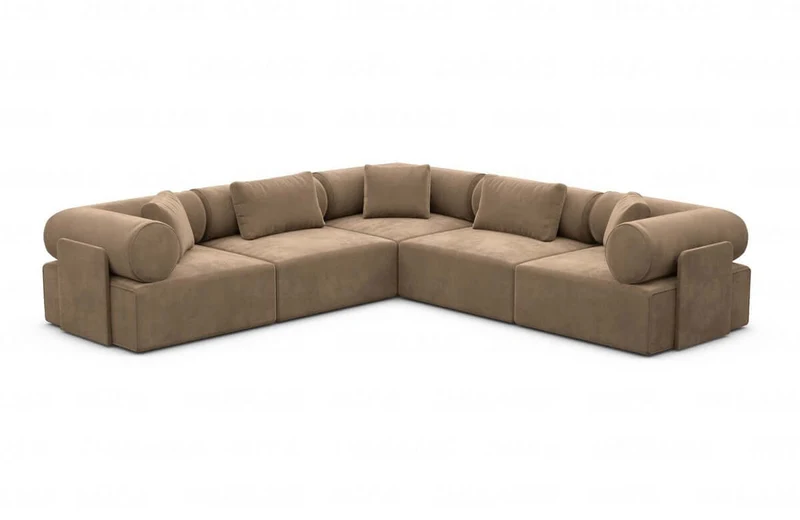 Ecksofa Laguardia L-Form aus Stoff