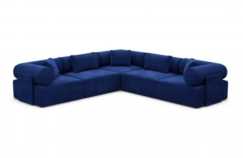 Ecksofa Laguardia L-Form aus Stoff