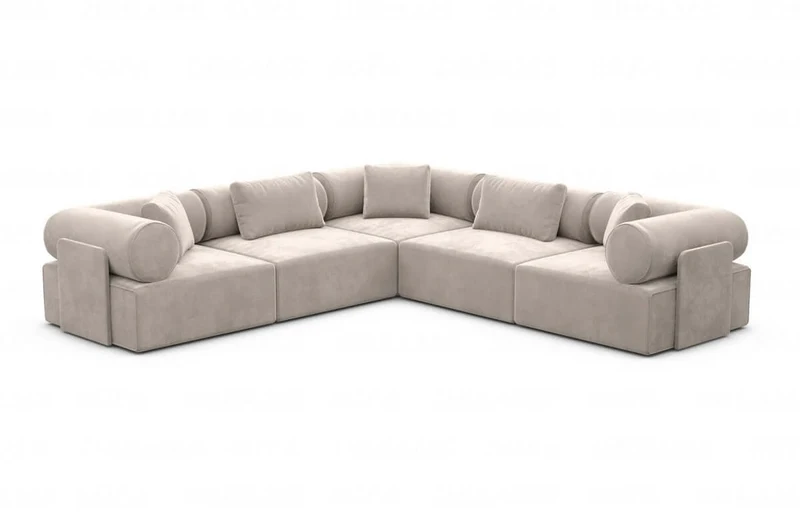 Ecksofa Laguardia L-Form aus Stoff