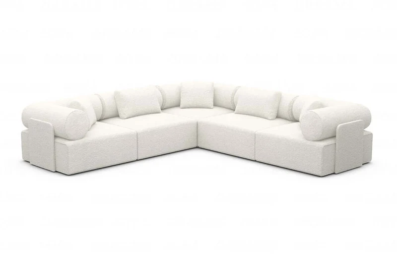 Ecksofa Laguardia L-Form aus Stoff
