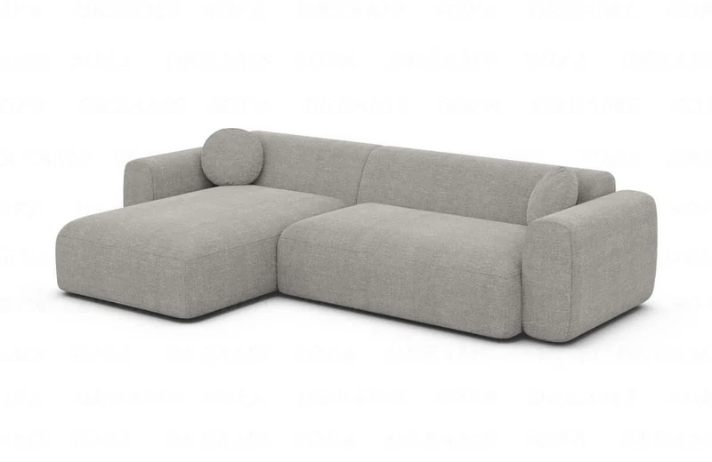 Ecksofa Cortegada L-Form aus Stoff Kurz