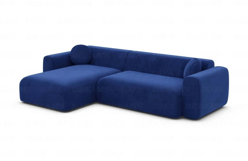 Ecksofa Cortegada L-Form aus Stoff Kurz