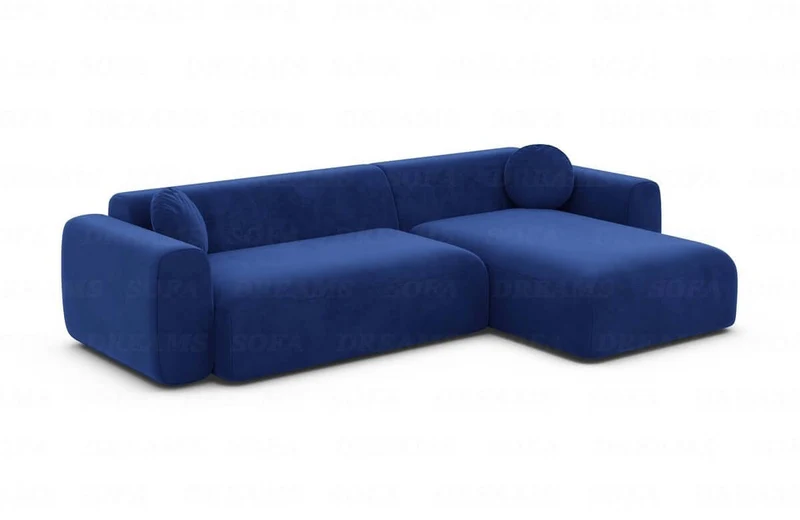 Ecksofa Cortegada L-Form aus Stoff Kurz