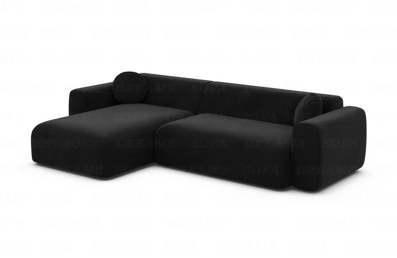 Ecksofa Cortegada L-Form aus Stoff Kurz